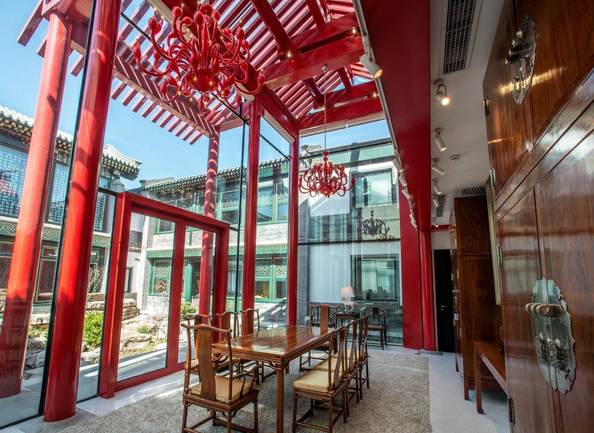 Lv Garden Huanghuali Art Galery Beijing Hotel Yinjiafu Eksteriør billede