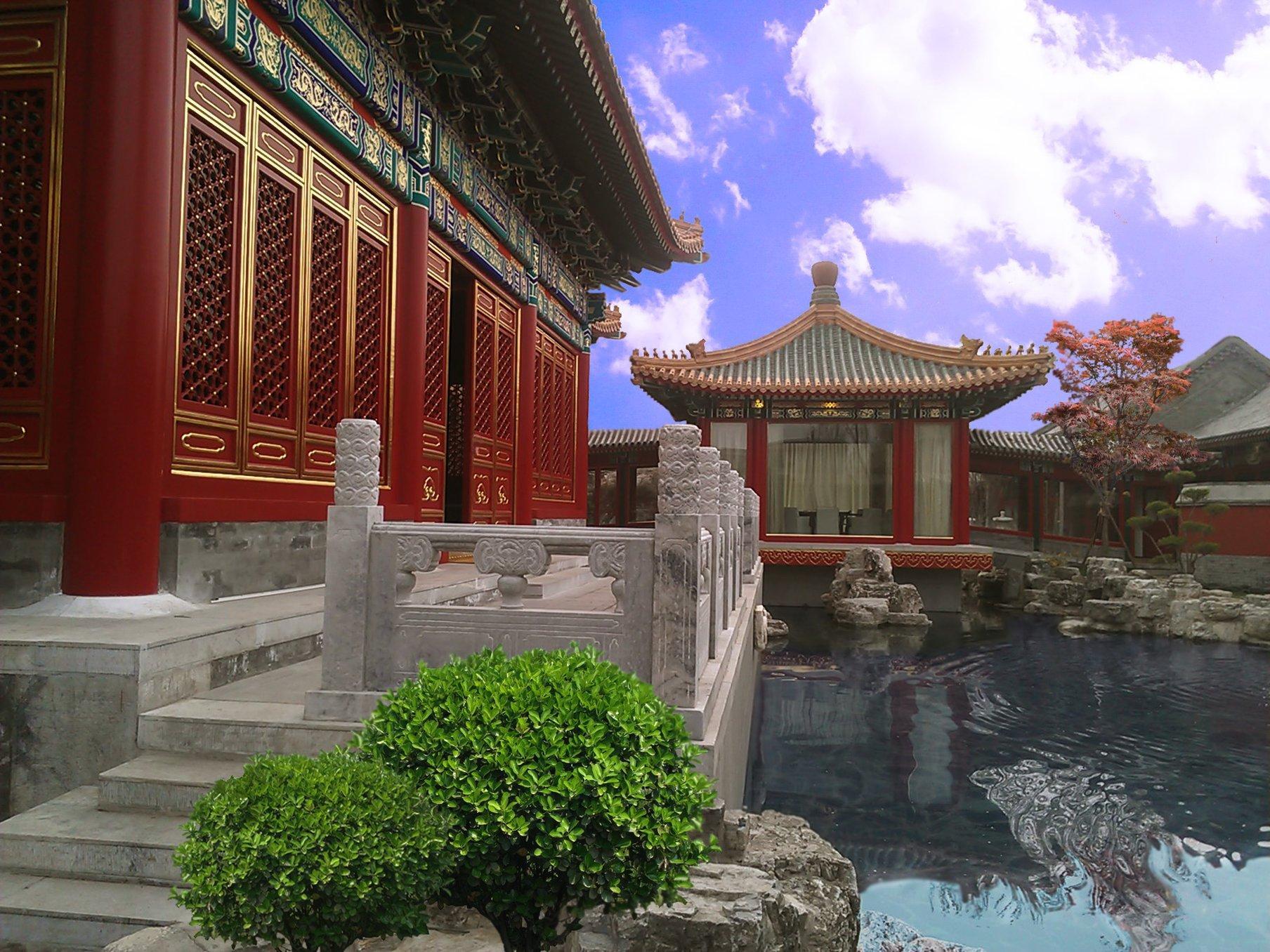 Lv Garden Huanghuali Art Galery Beijing Hotel Yinjiafu Eksteriør billede