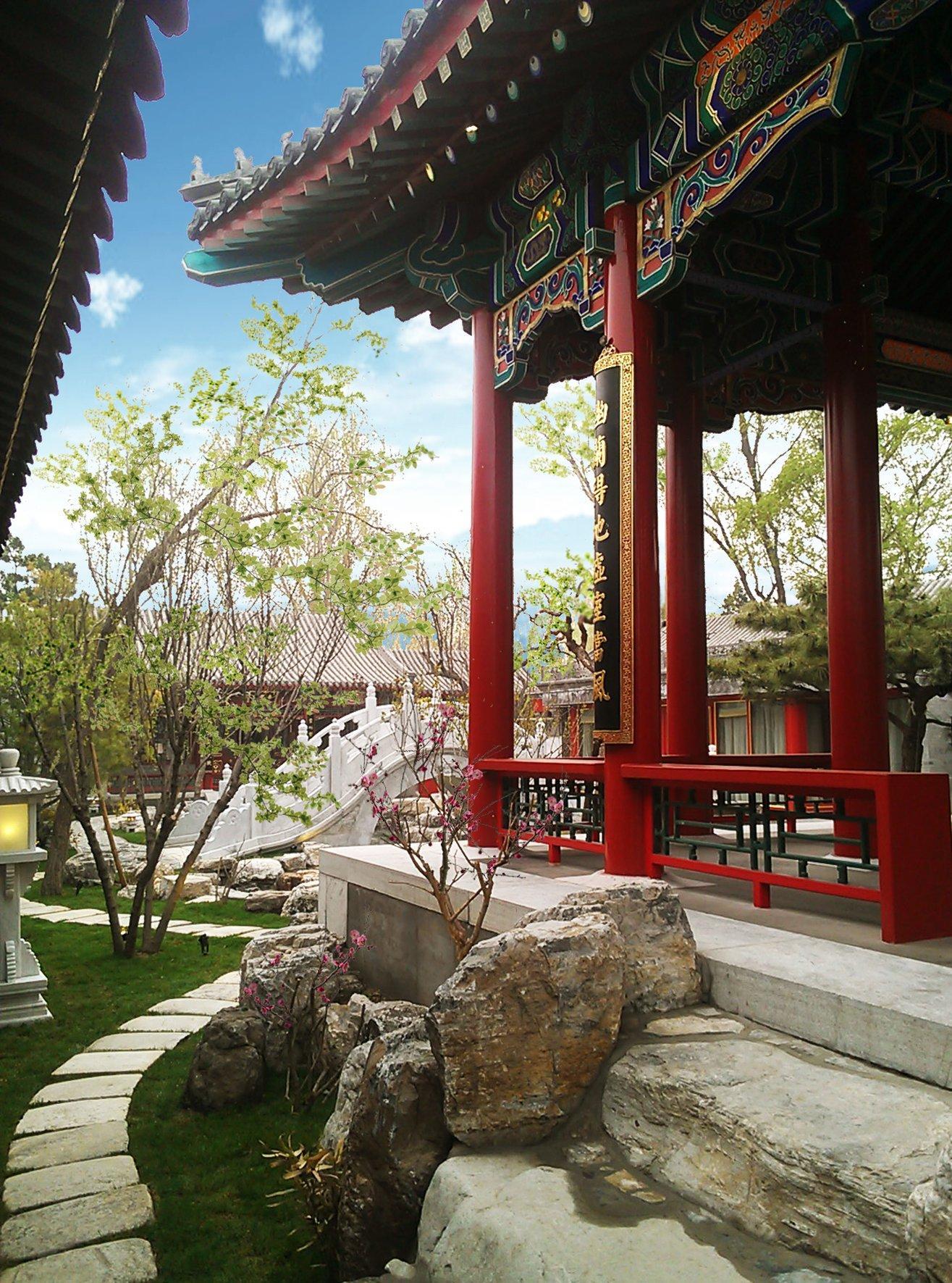 Lv Garden Huanghuali Art Galery Beijing Hotel Yinjiafu Eksteriør billede